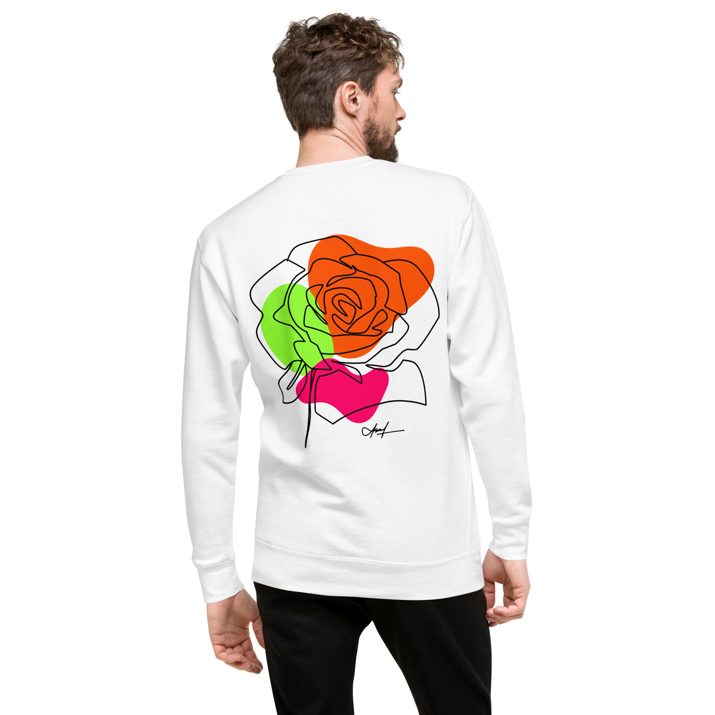 Essential Stylish Crewneck Premium Sweatshirt with "Let Your Dreams Blossom" design