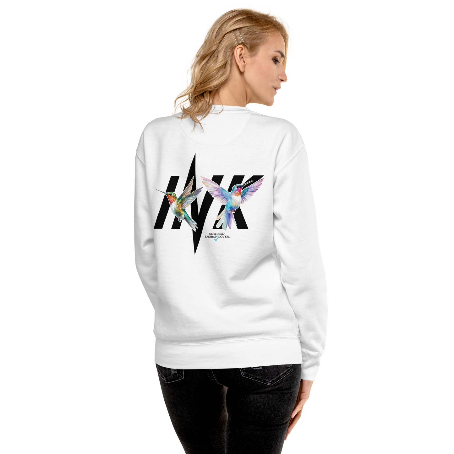 Essential Stylish Crewneck Premium Sweatshirt with "Certified Fashion Lover" motif