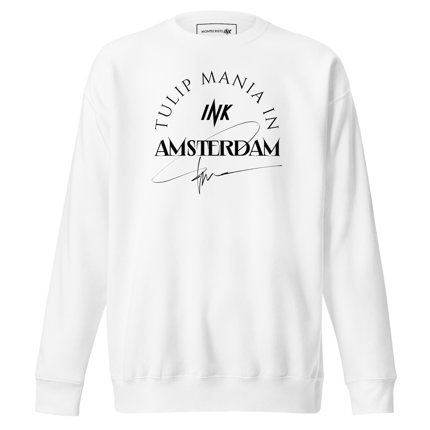 Essential Stylish Crewneck Premium Sweatshirt with “Tulip Mania in Amsterdam” motif