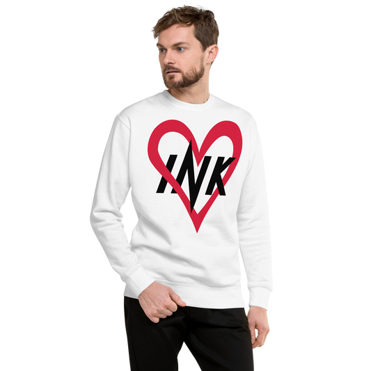 Essential Stylish Crewneck Premium Sweatshirt with “Ink Love” motif