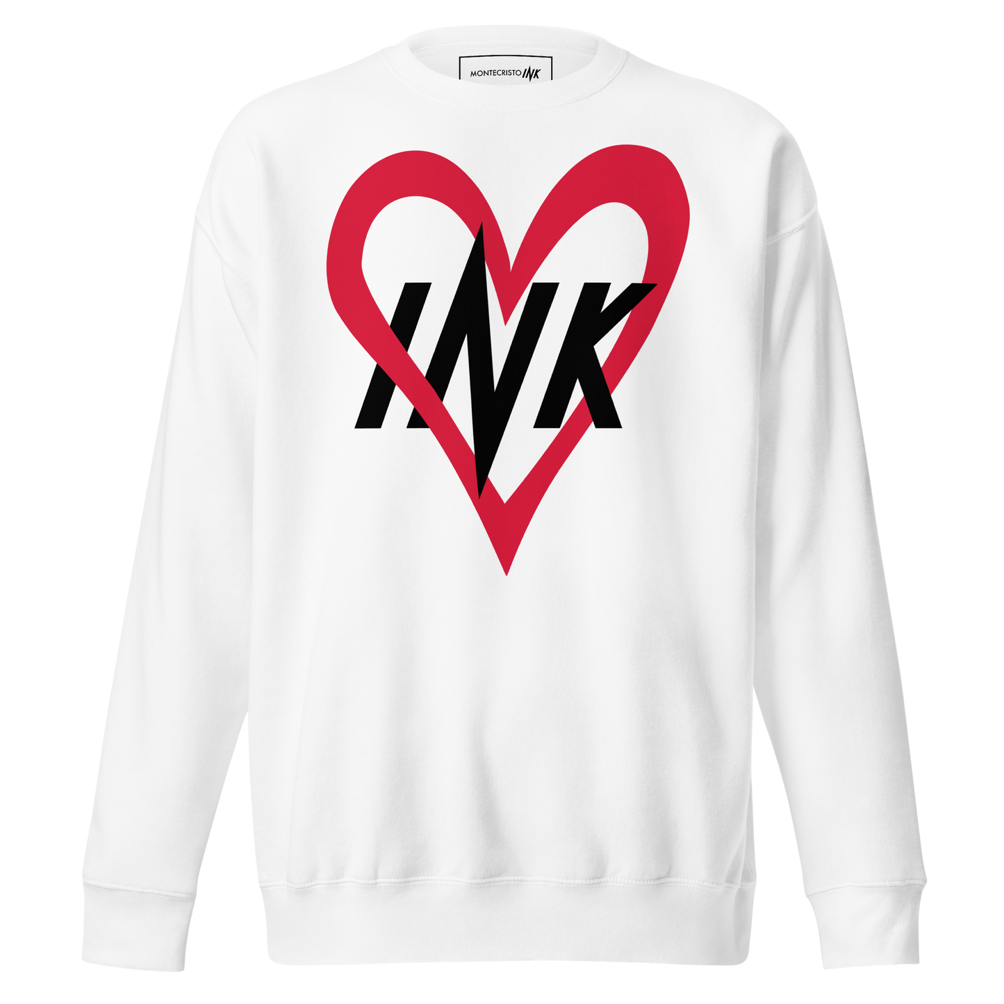 Essential Stylish Crewneck Premium Sweatshirt with “Ink Love” motif