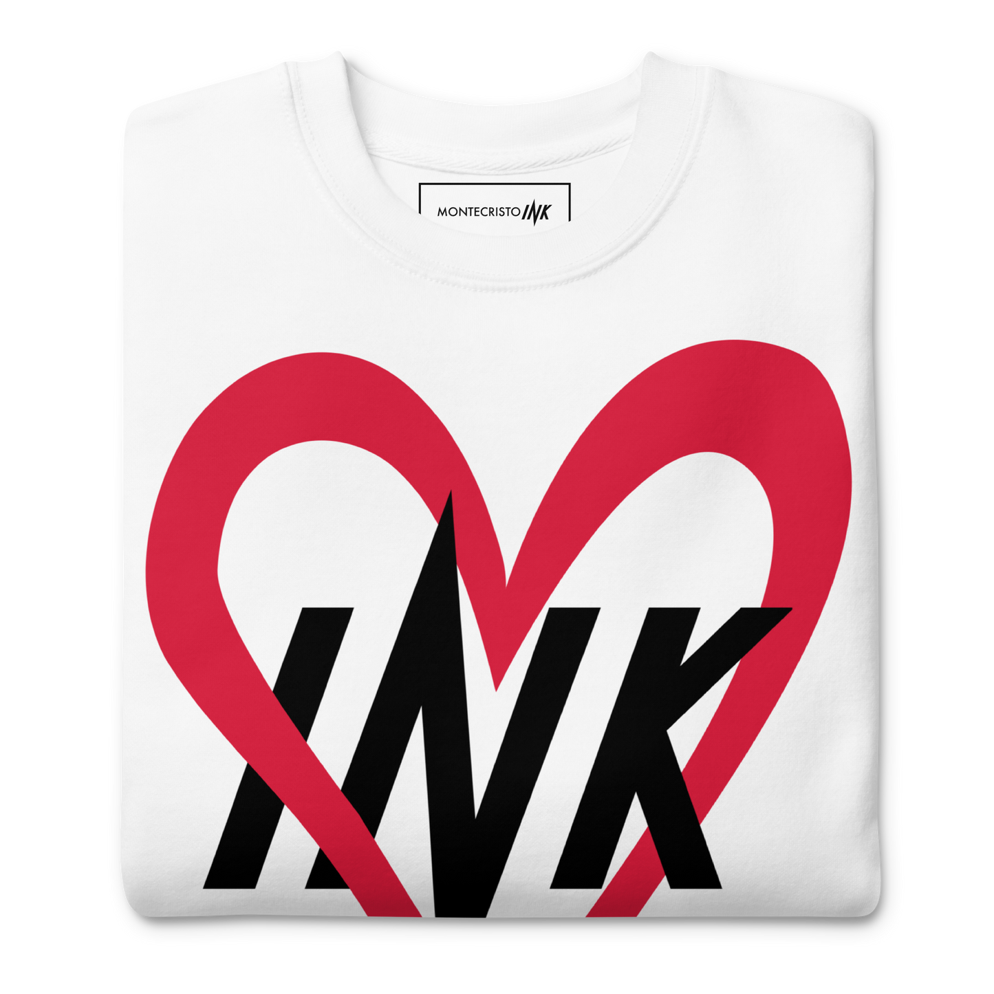 Essential Stylish Crewneck Premium Sweatshirt with “Ink Love” motif