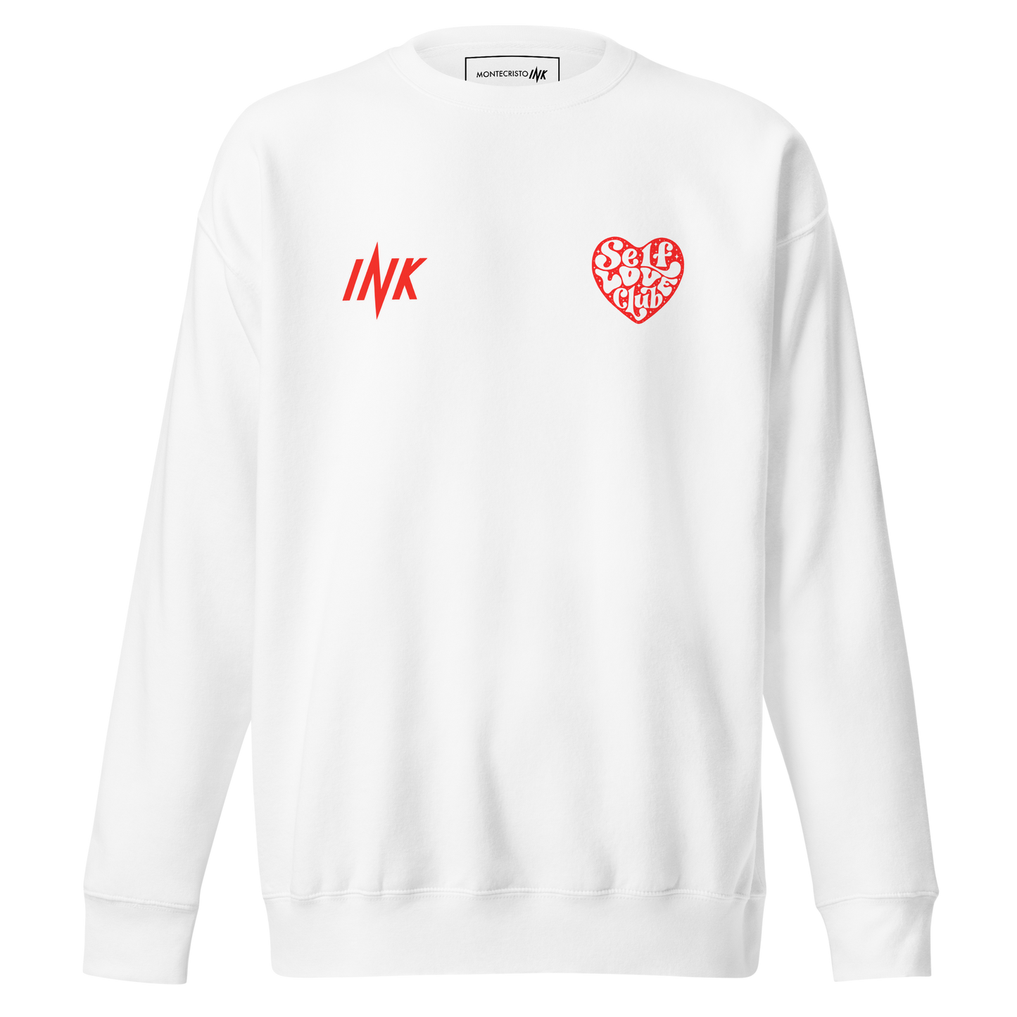 Essential Stylish Crewneck Premium Sweatshirt with "Self Love Club" motif