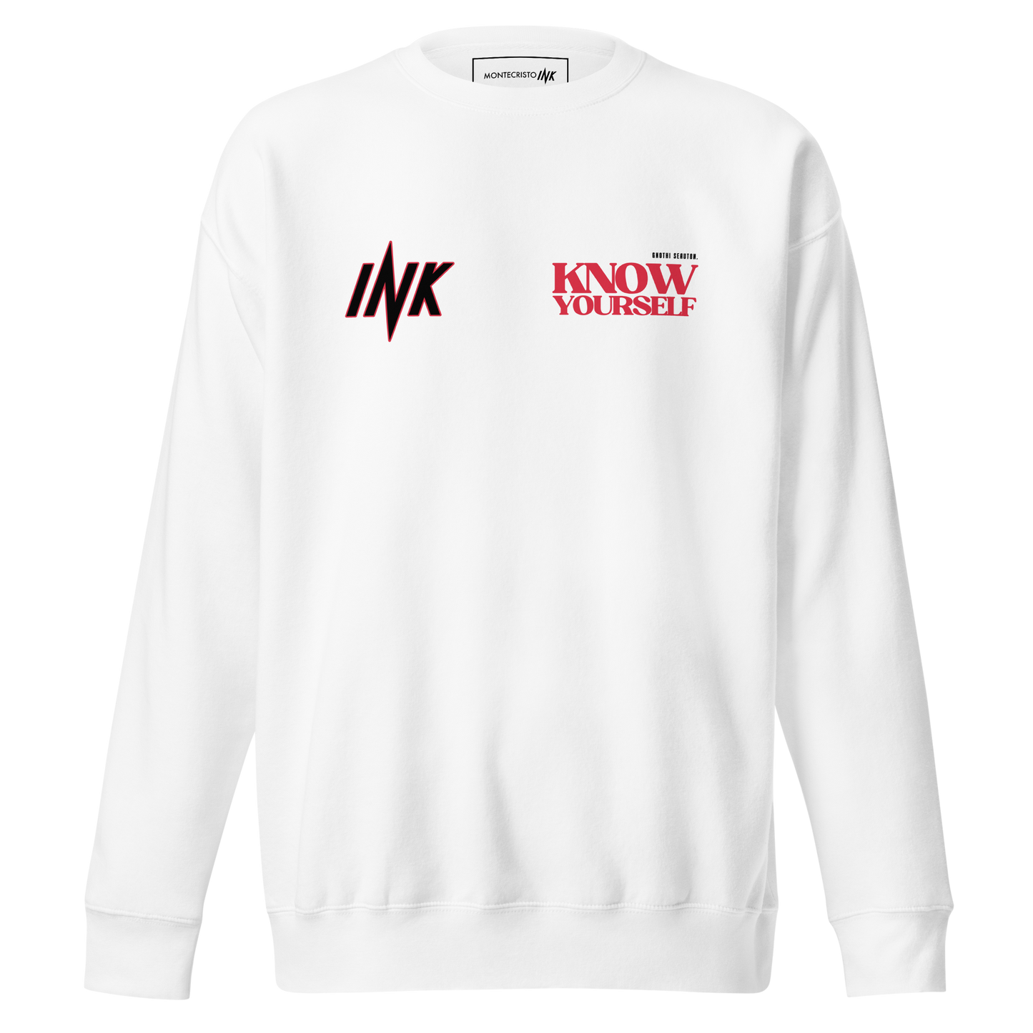 Essential Stylish Crewneck Premium Sweatshirt with "Know Yourself" design