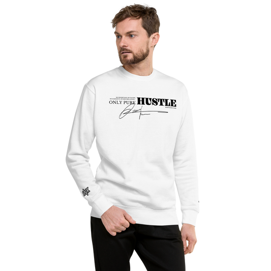 Essential Stylish Crewneck Premium Sweatshirt with "Only Pure Hustle" motif