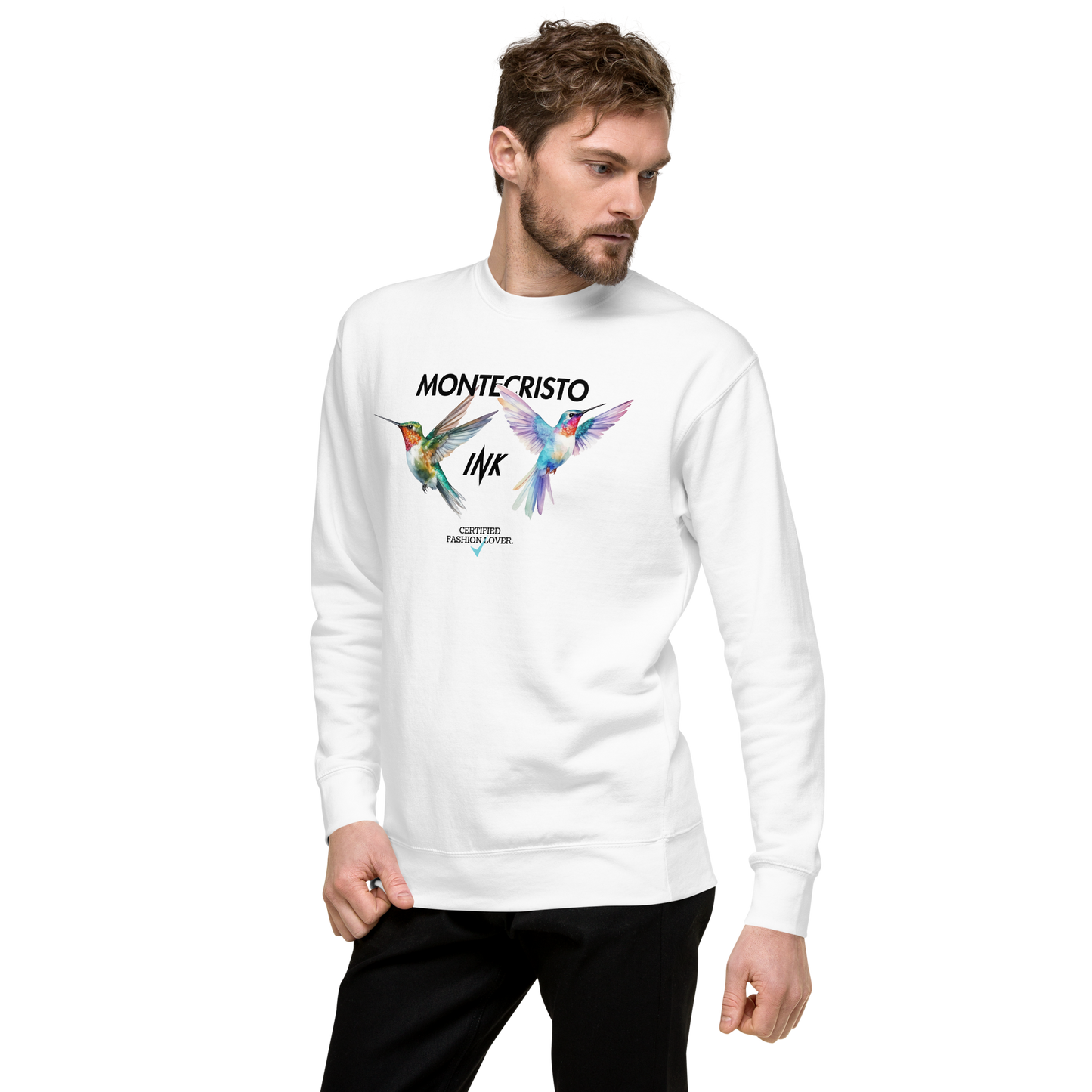 Essential Stylish Crewneck Premium Sweatshirt with "Certified Fashion Lover" motif