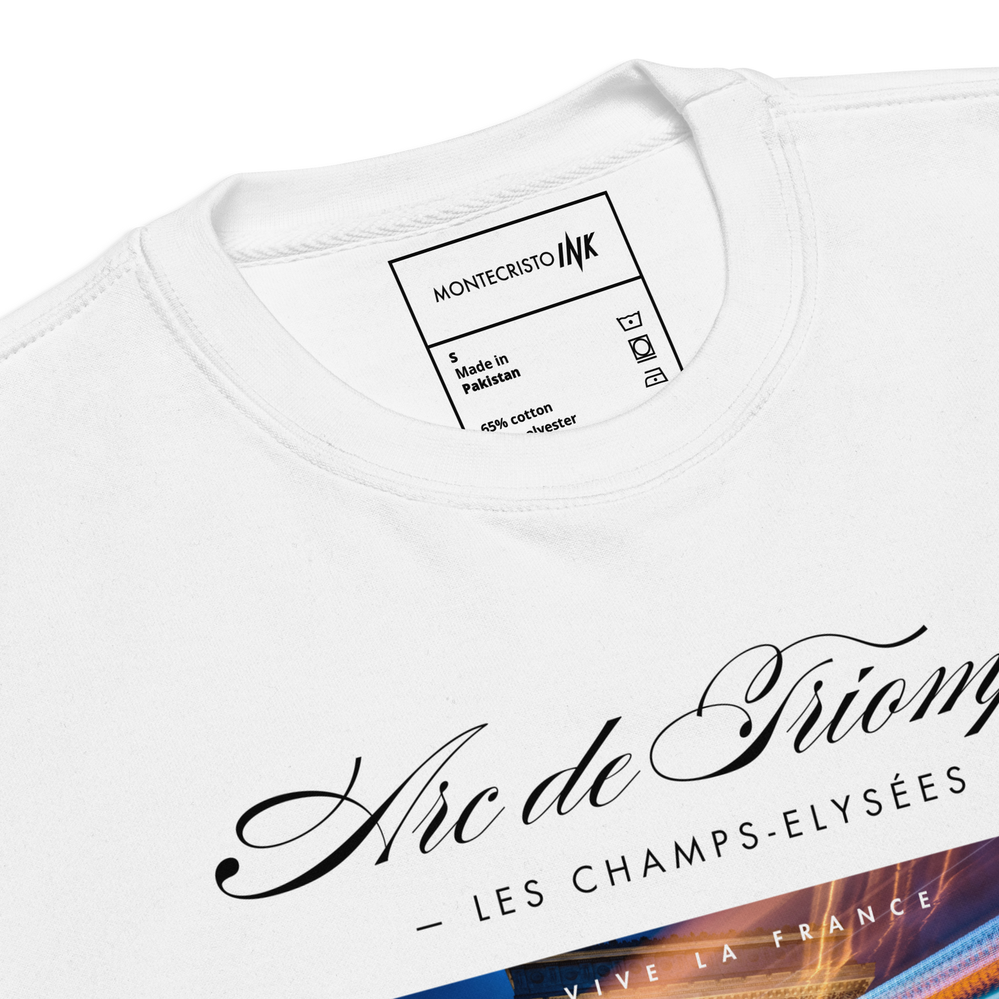 Essential Stylish Crewneck Premium Sweatshirt with "Arc de Triomphe" motif