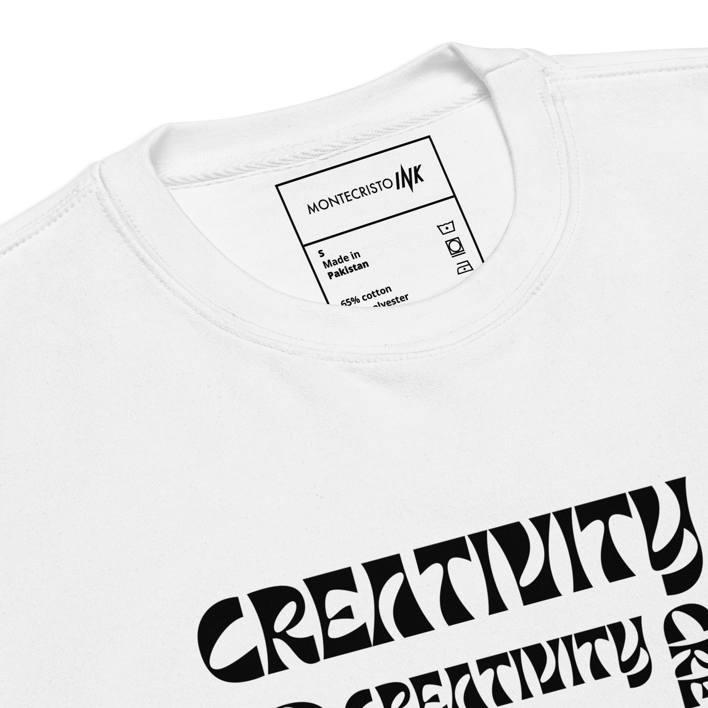 Essential Stylish Crewneck Premium Sweatshirt with "Cube of Creativity" print