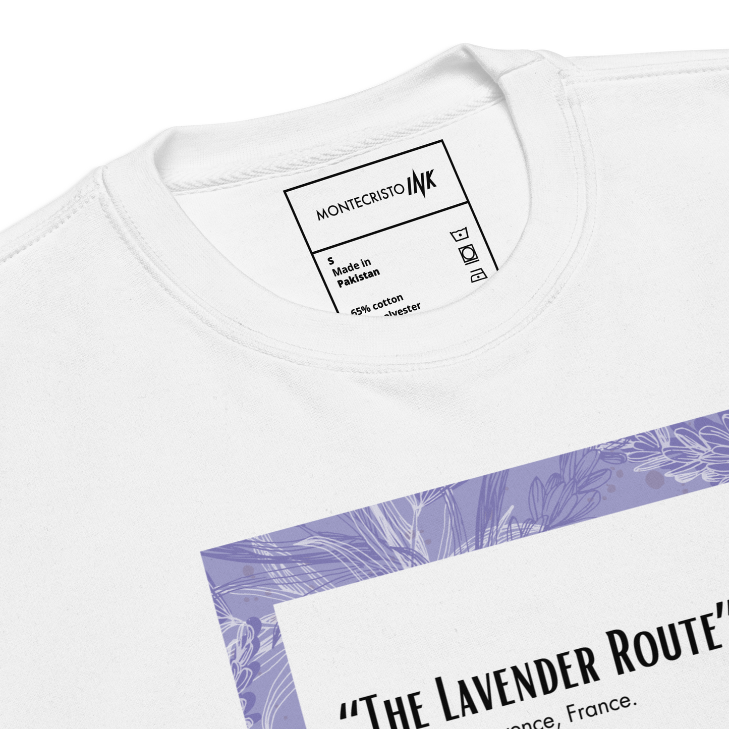 Essential Stylish Crewneck Premium Sweatshirt with “The Lavender Route” motif