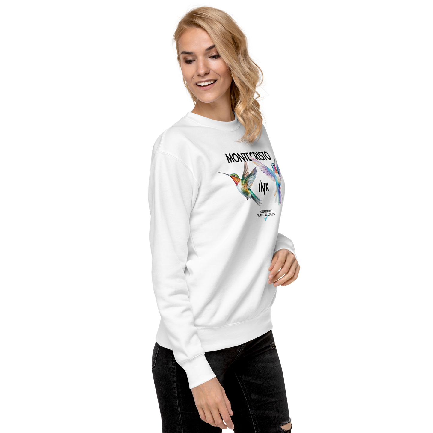 Essential Stylish Crewneck Premium Sweatshirt with "Certified Fashion Lover" motif