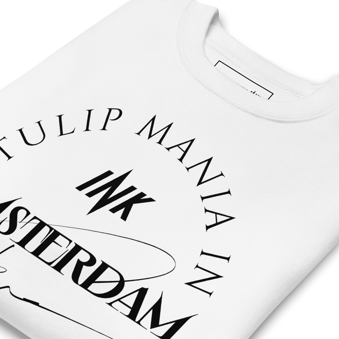 Essential Stylish Crewneck Premium Sweatshirt with “Tulip Mania in Amsterdam” motif