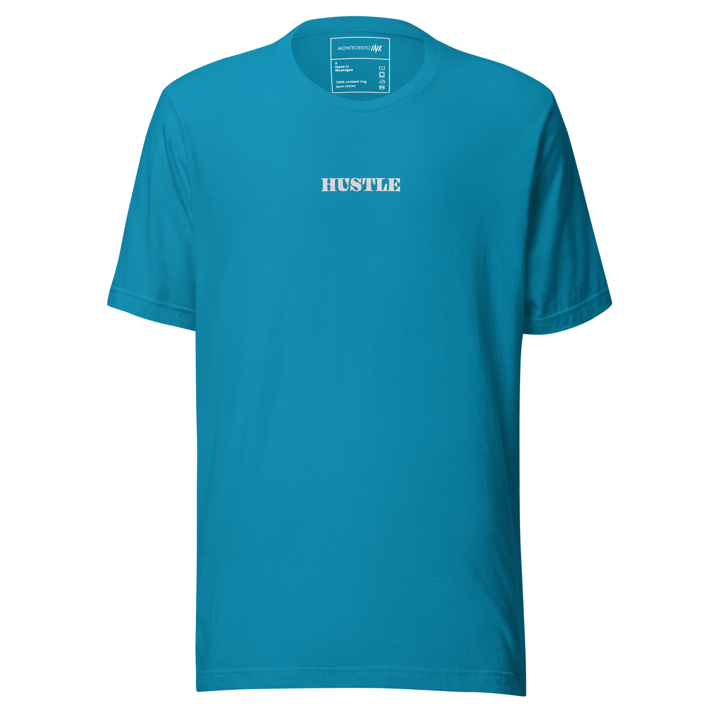 Essential Luxe Lightweight Cotton Tee with "Only Pure Hustle" Embroidered Motif