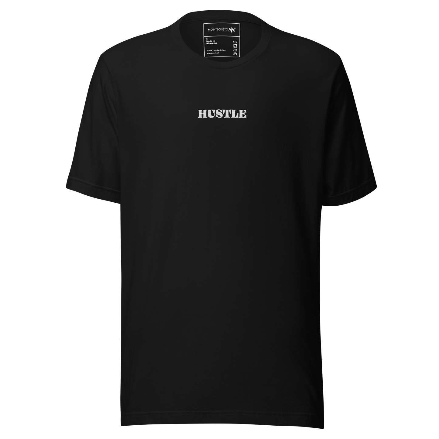 Essential Luxe Lightweight Cotton Tee with "Only Pure Hustle" Embroidered Motif