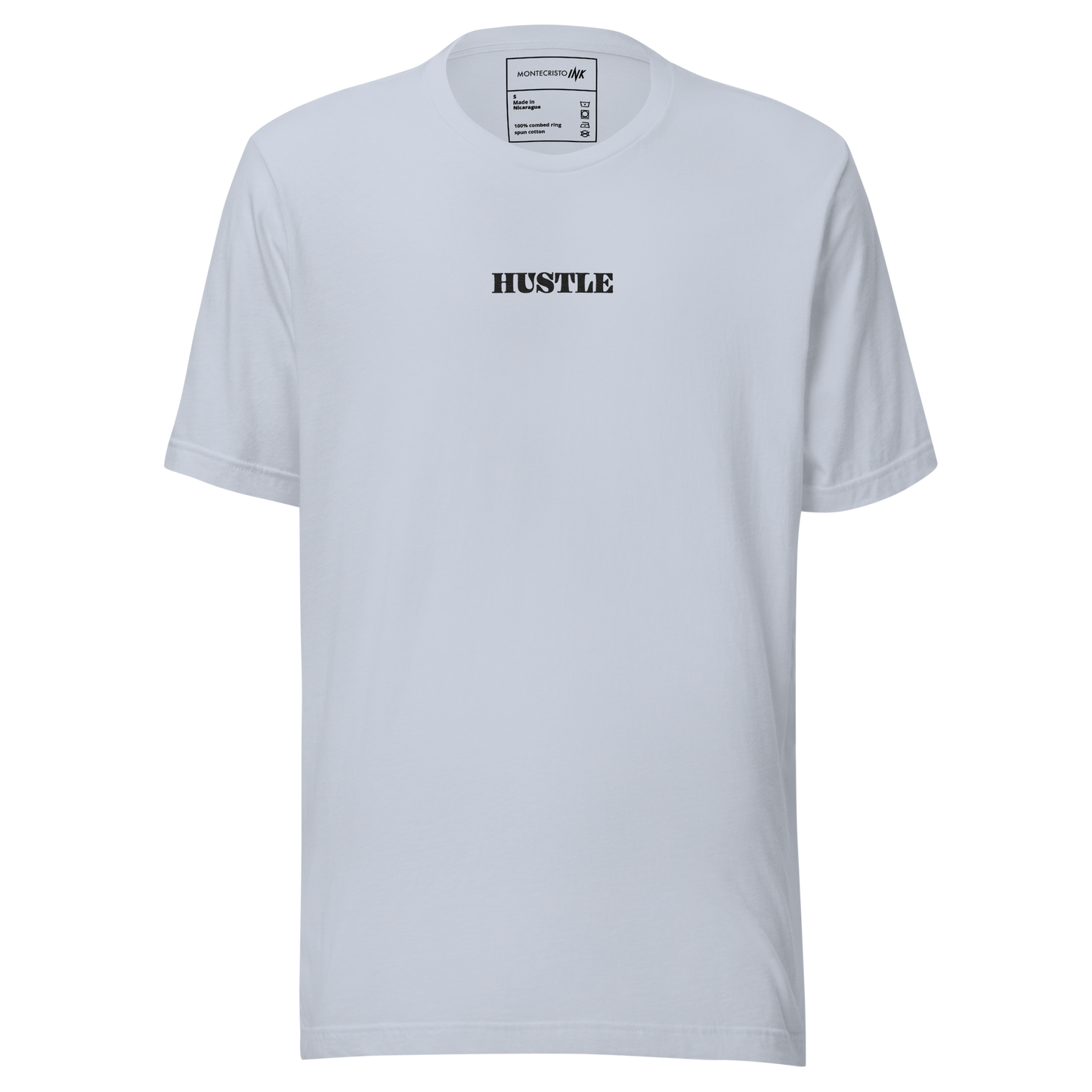 Essential Luxe Lightweight Cotton Tee with "Only Pure Hustle" Embroidered Motif