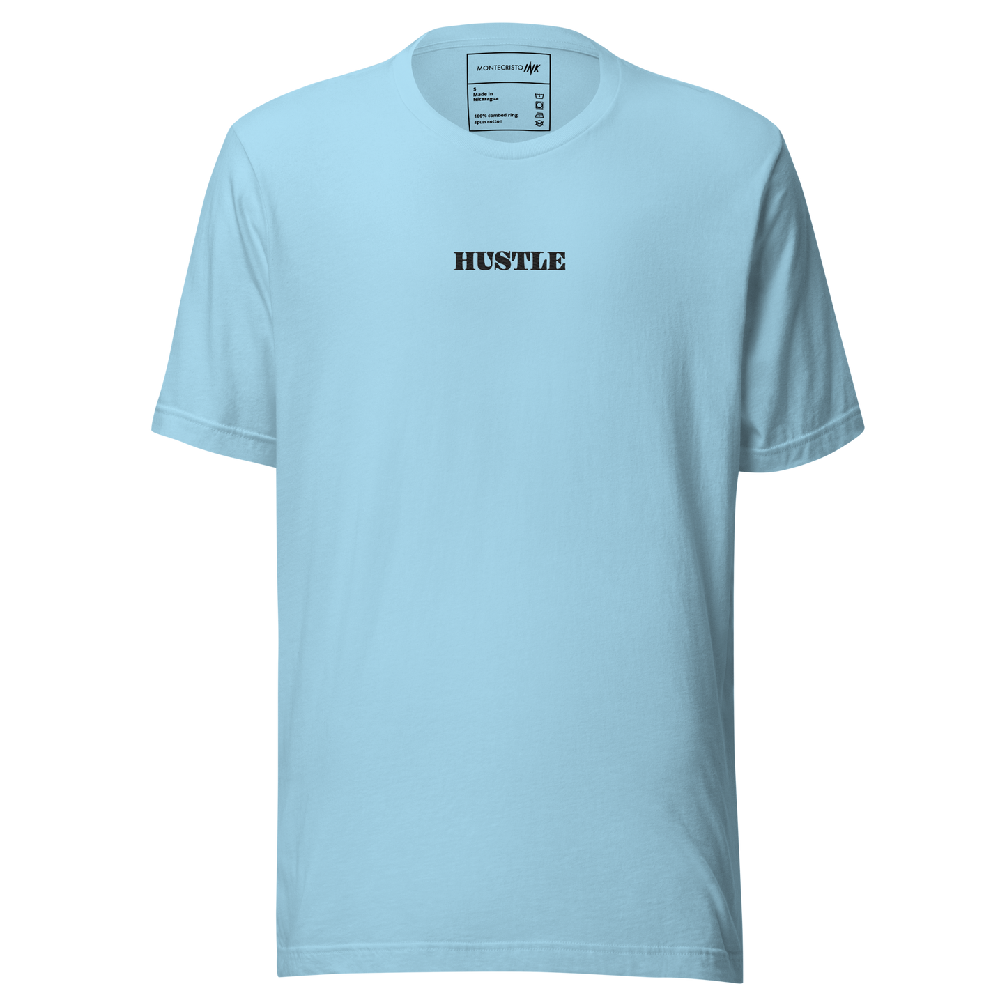 Essential Luxe Lightweight Cotton Tee with "Only Pure Hustle" Embroidered Motif