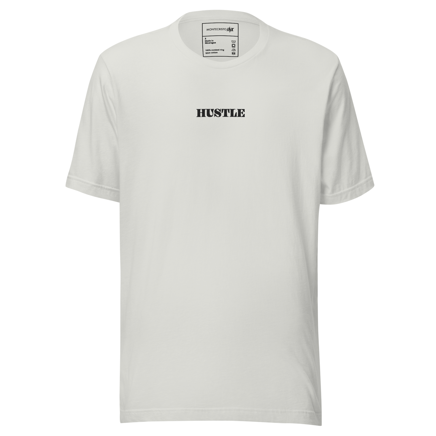 Essential Luxe Lightweight Cotton Tee with "Only Pure Hustle" Embroidered Motif