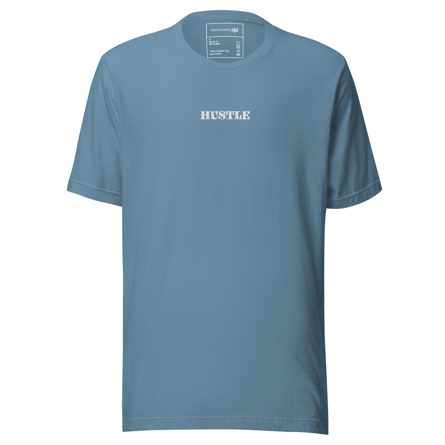 Essential Luxe Lightweight Cotton Tee with "Only Pure Hustle" Embroidered Motif