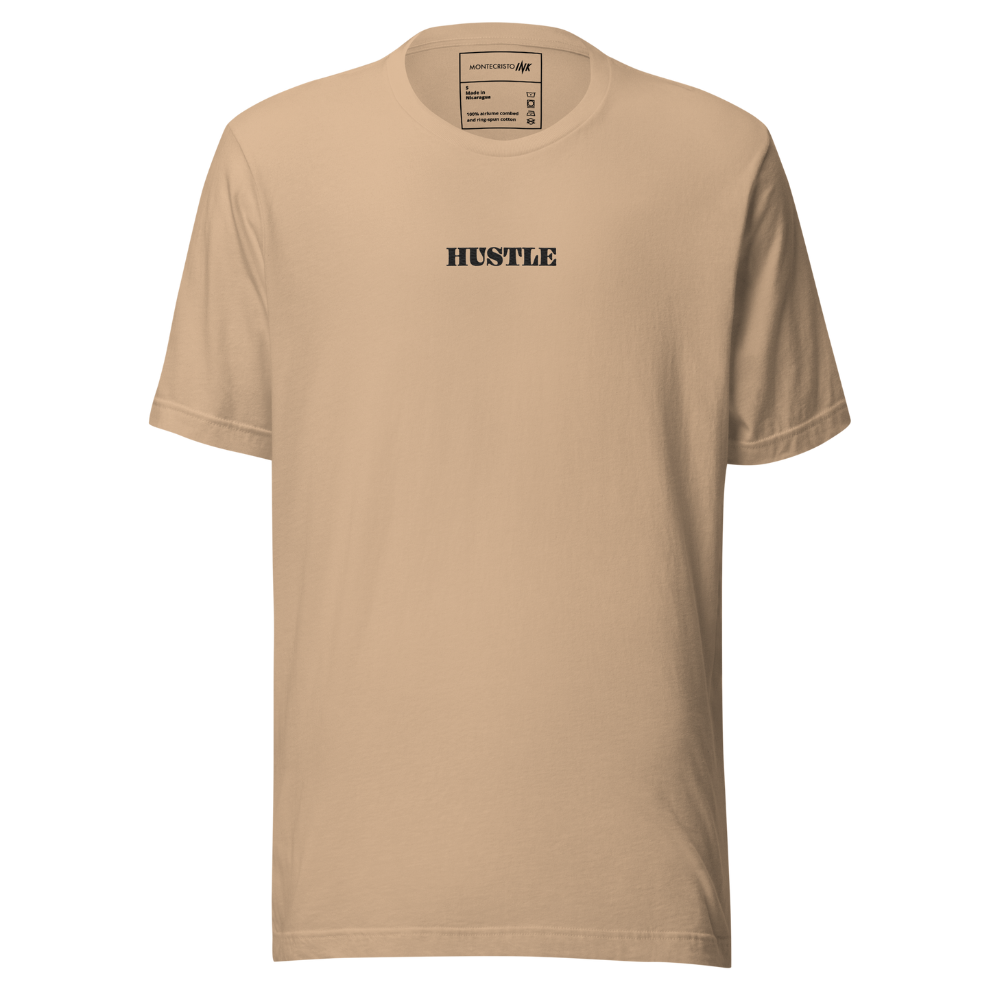 Essential Luxe Lightweight Cotton Tee with "Only Pure Hustle" Embroidered Motif