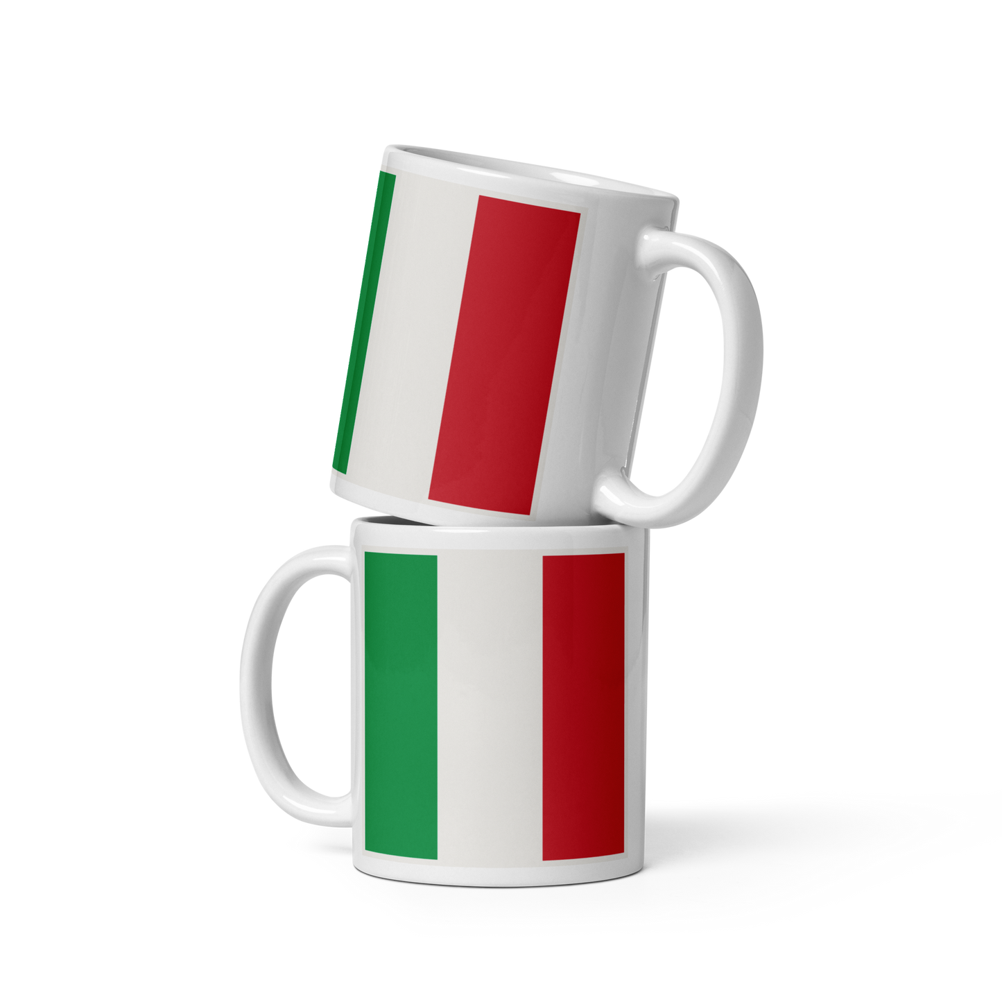 Italy Flag "Stylish Glossy Ceramic Mug"