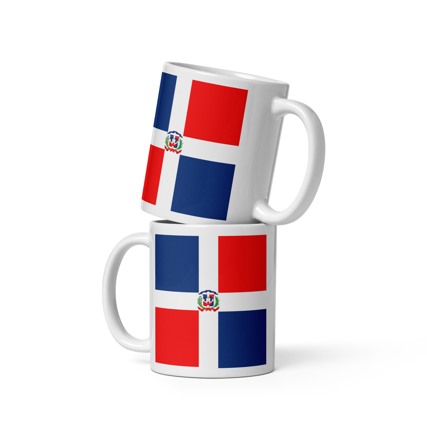 Dominican Republic Flag "Stylish Glossy Ceramic Mug"