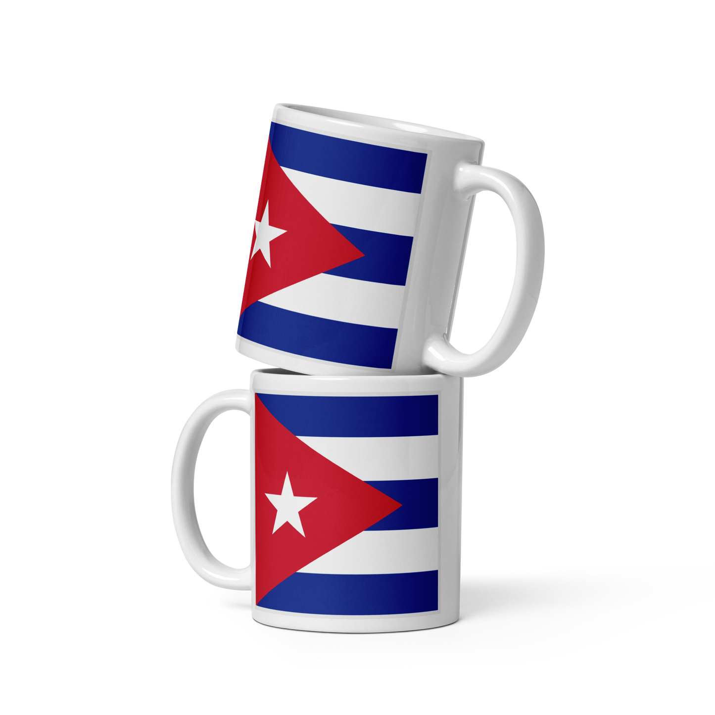 Cuba Flag "Stylish Glossy Ceramic Mug"