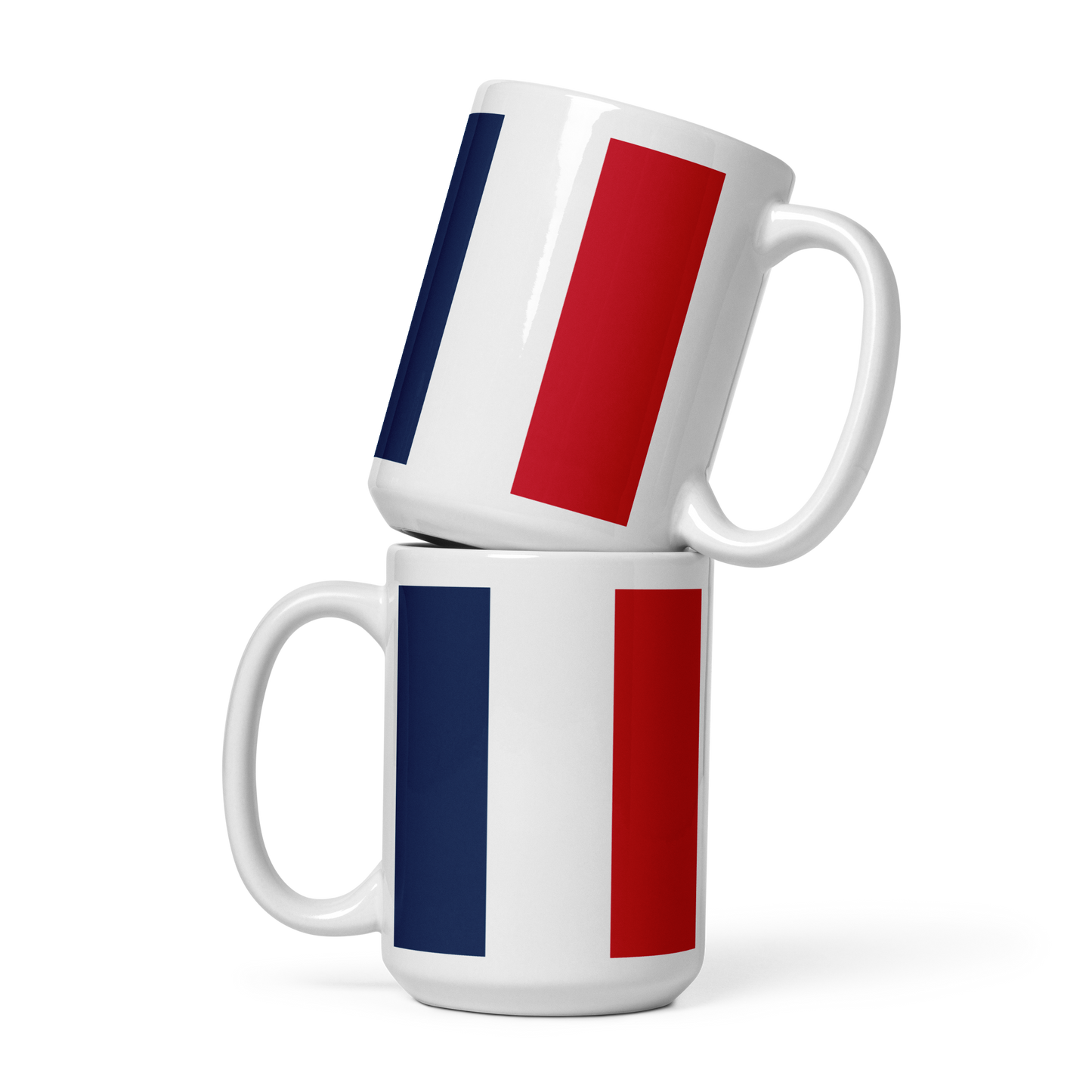 France Flag "Stylish Glossy Ceramic Mug"