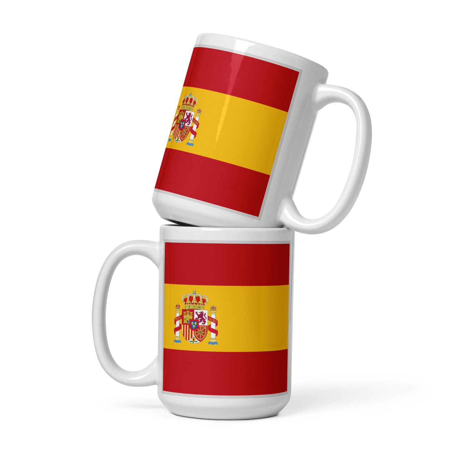 Spain Flag "Stylish Glossy Ceramic Mug"