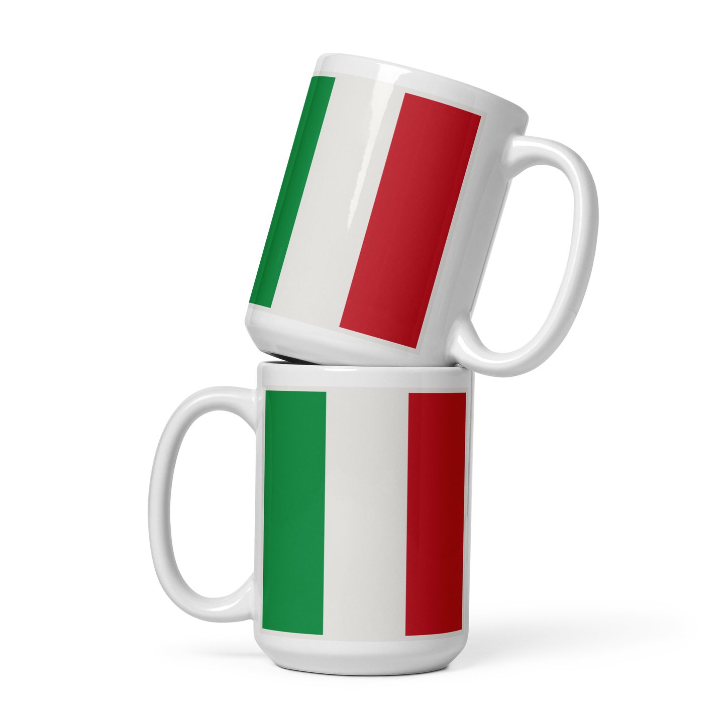 Italy Flag "Stylish Glossy Ceramic Mug"