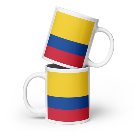 Colombia Flag "Stylish Glossy Ceramic Mug"