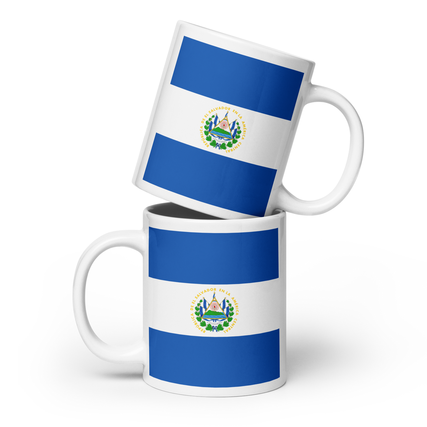 El Salvador Flag "Stylish Glossy Ceramic Mug"