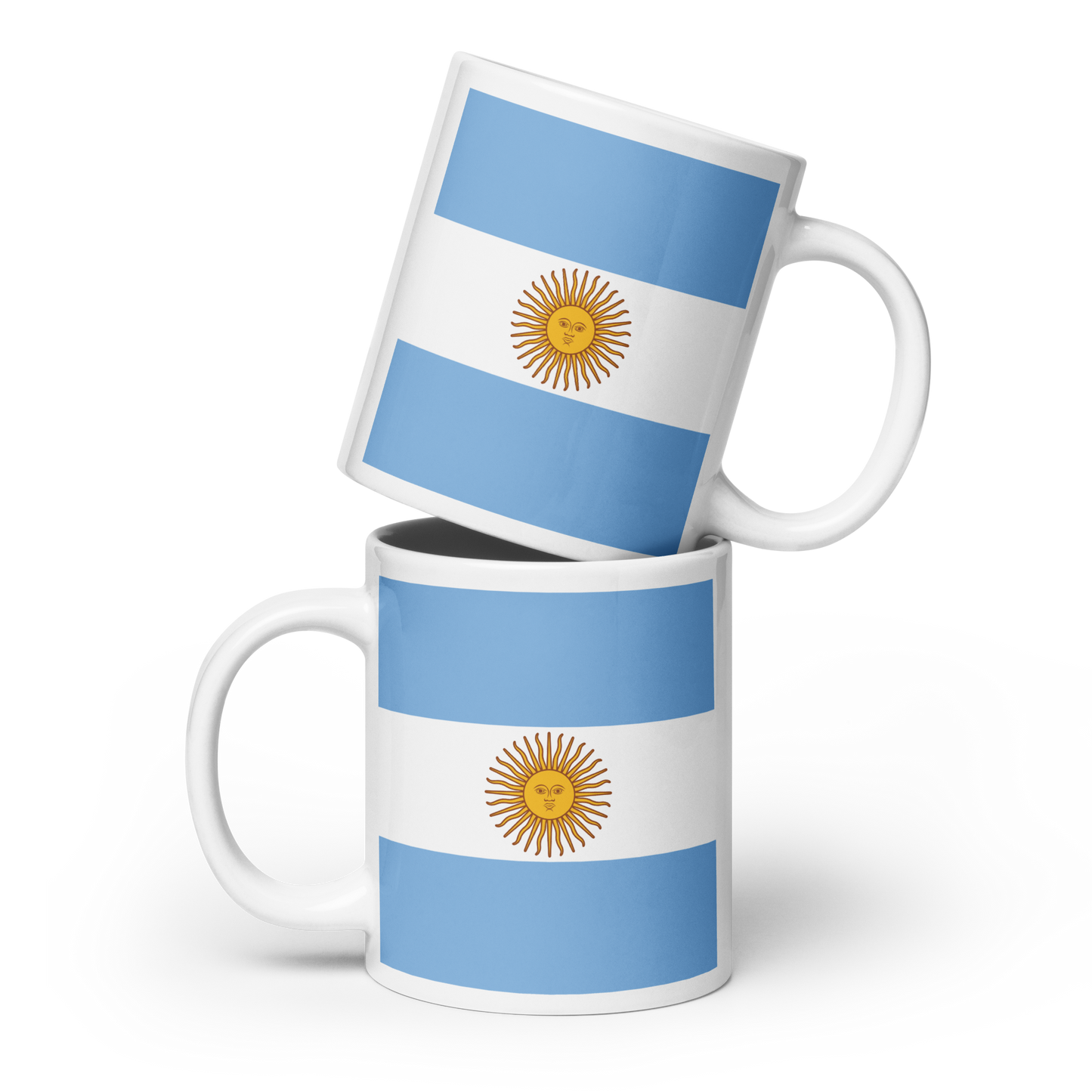 Argentina Flag "Stylish Glossy Ceramic Mug"