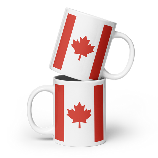 Canada Flag "Stylish Glossy Ceramic Mug"