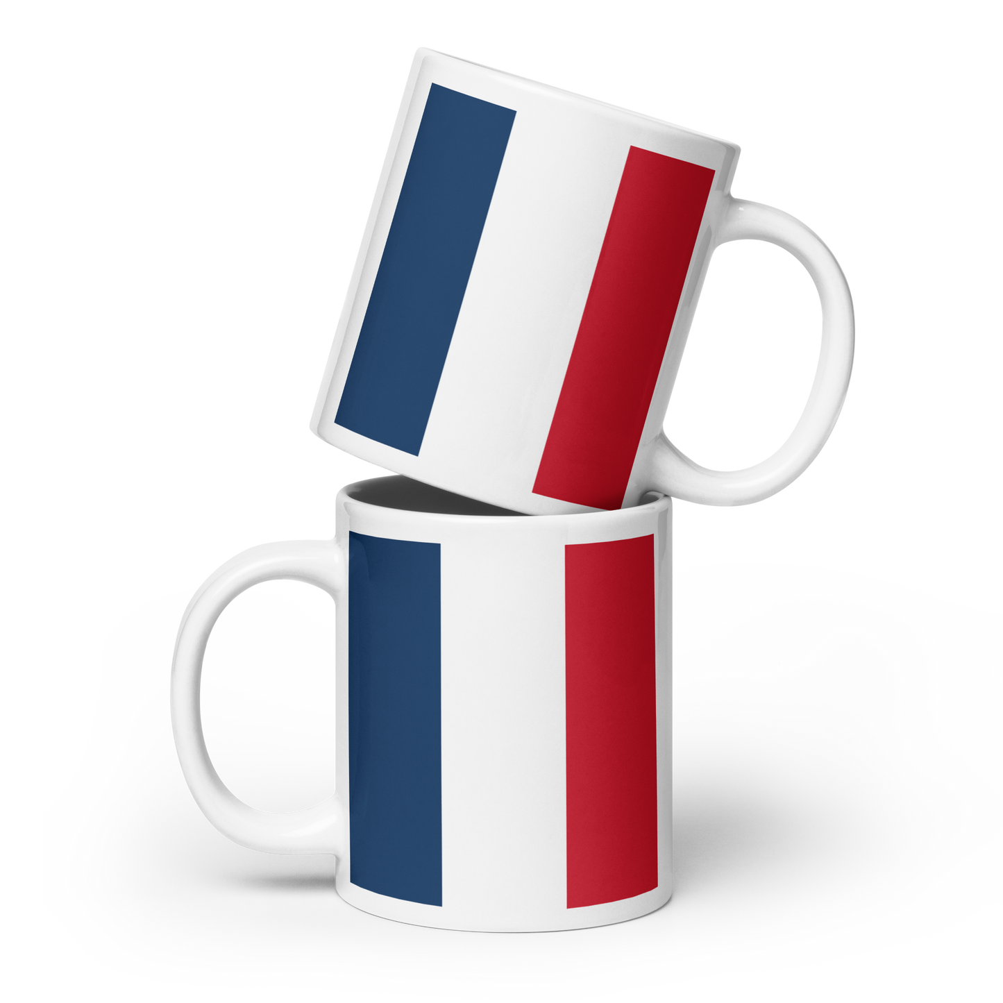 France Flag "Stylish Glossy Ceramic Mug"