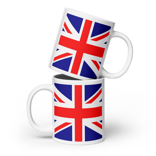 Great Britain Flag "Stylish Glossy Ceramic Mug"