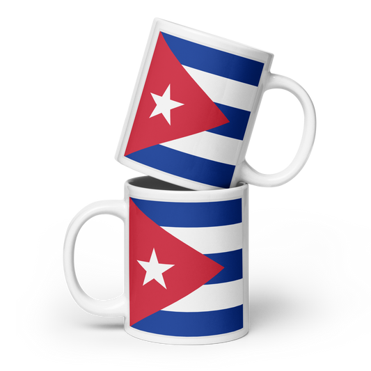 Cuba Flag "Stylish Glossy Ceramic Mug"