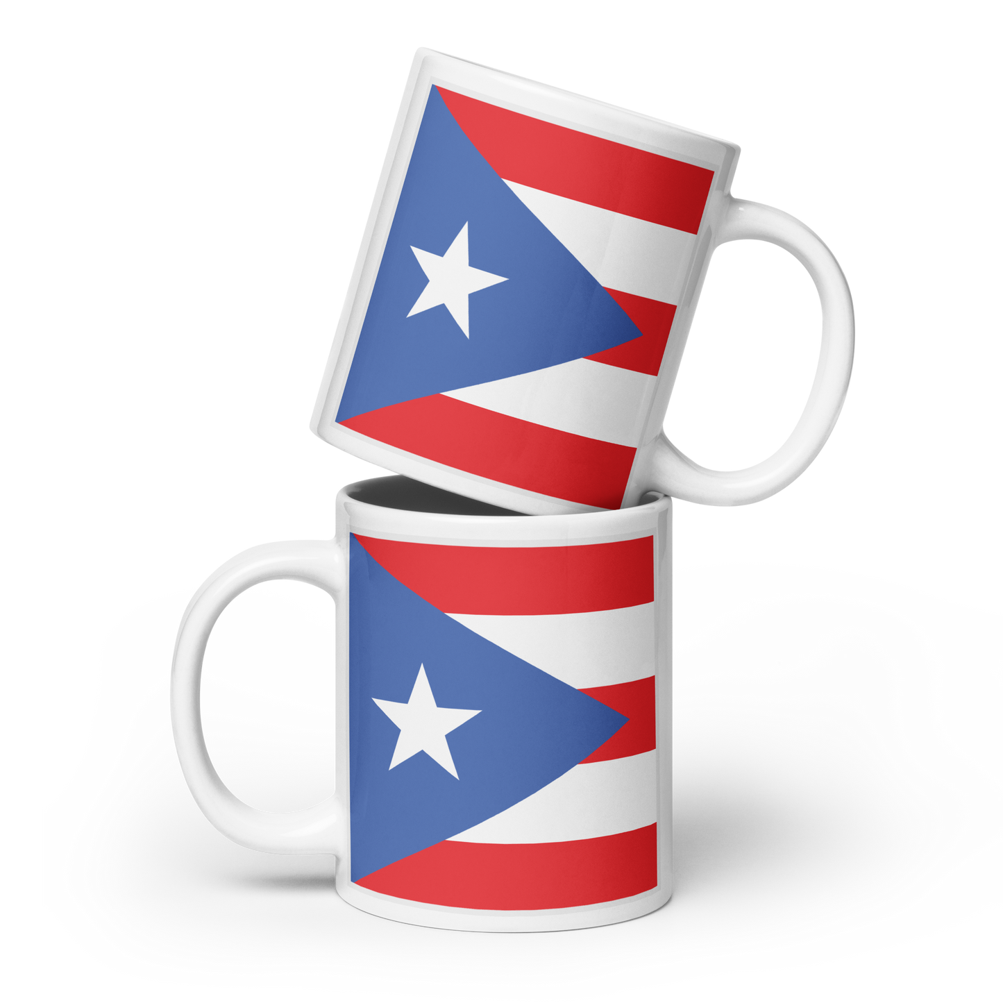 Puerto Rico Flag "Stylish Glossy Ceramic Mug"