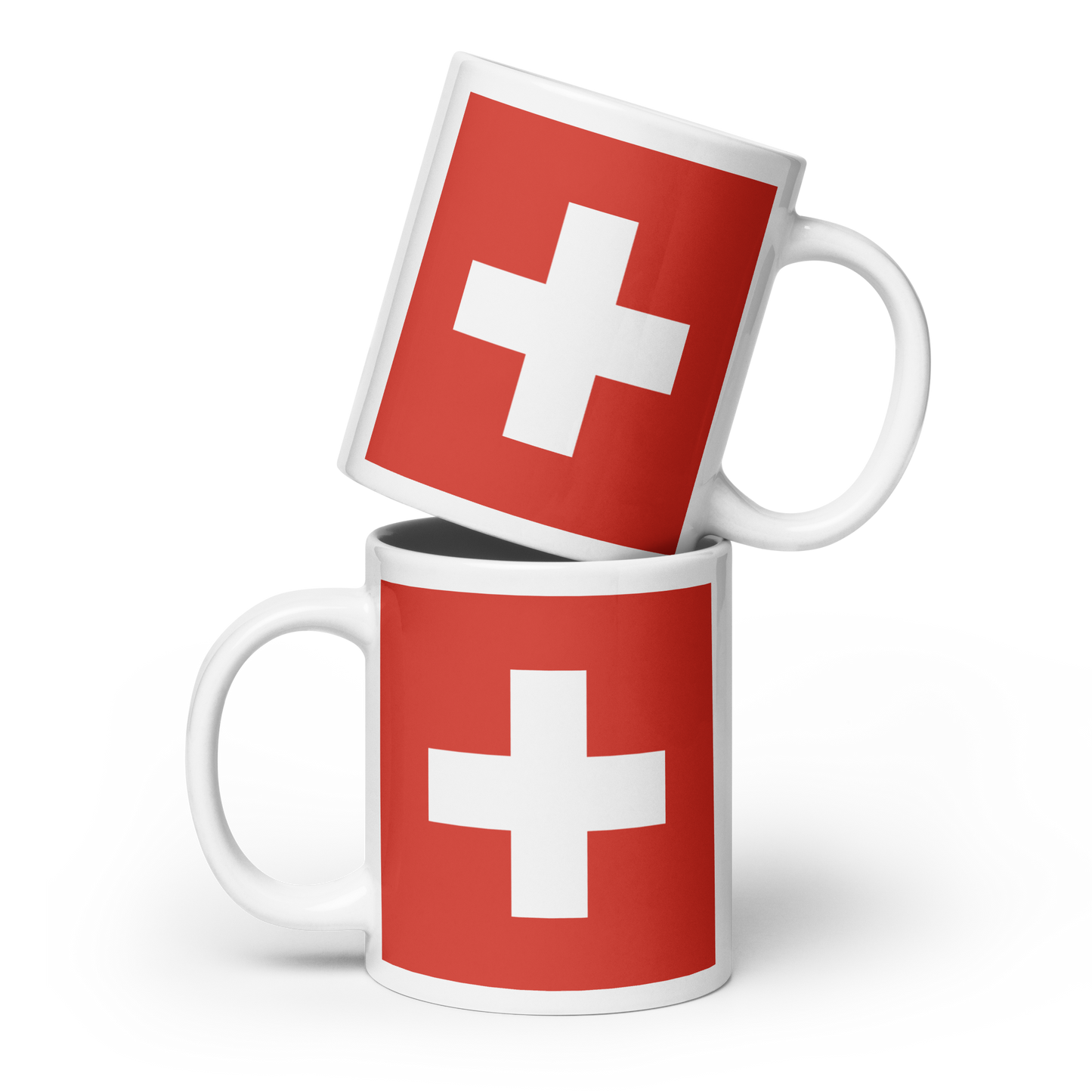 Switzerland Flag "Stylish Glossy Ceramic Mug"