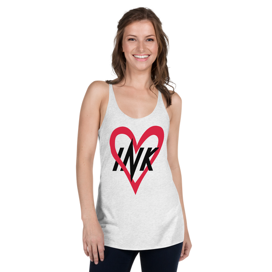 Flawless Edge Racerback Tank Top with "Ink Love" Iconic motif