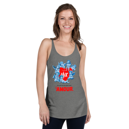 Flawless Edge Racerback Tank Top with Iconic “AMOUR” motif