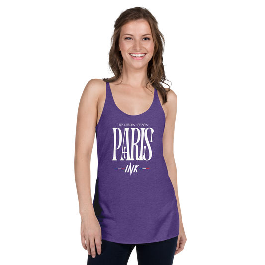 Flawless Edge Racerback Tank Top with “Arc de Triomphe, Paris”