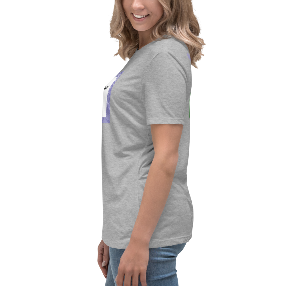 “The Lavender Route” motif Premium Comfort Women's Relaxed Tee