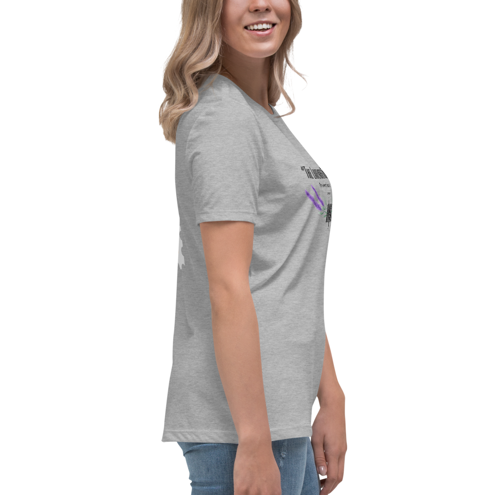 “The Lavender Route” motif Premium Comfort Women's Relaxed Tee