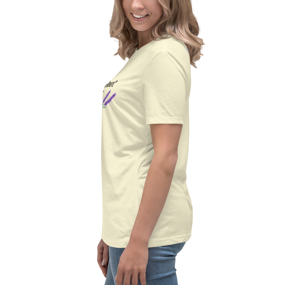 “The Lavender Route” motif Premium Comfort Women's Relaxed Tee