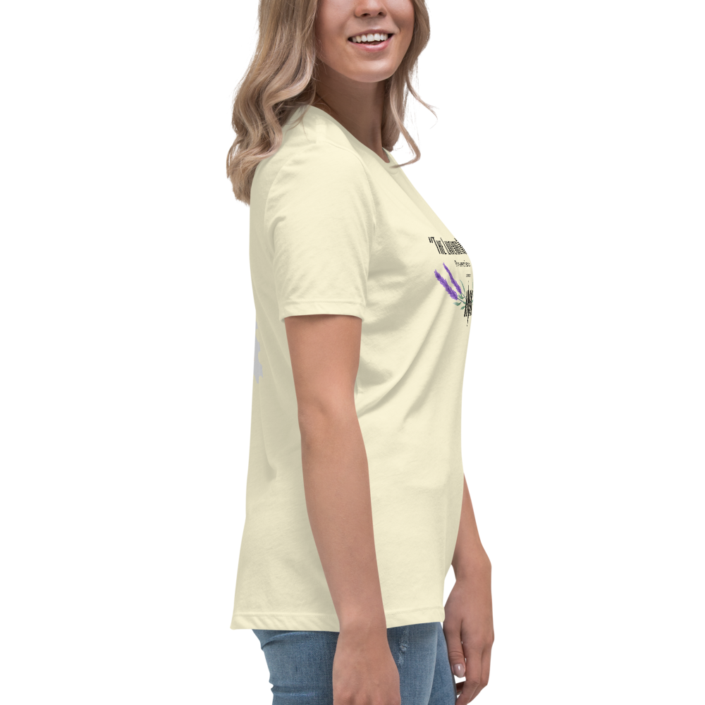 “The Lavender Route” motif Premium Comfort Women's Relaxed Tee