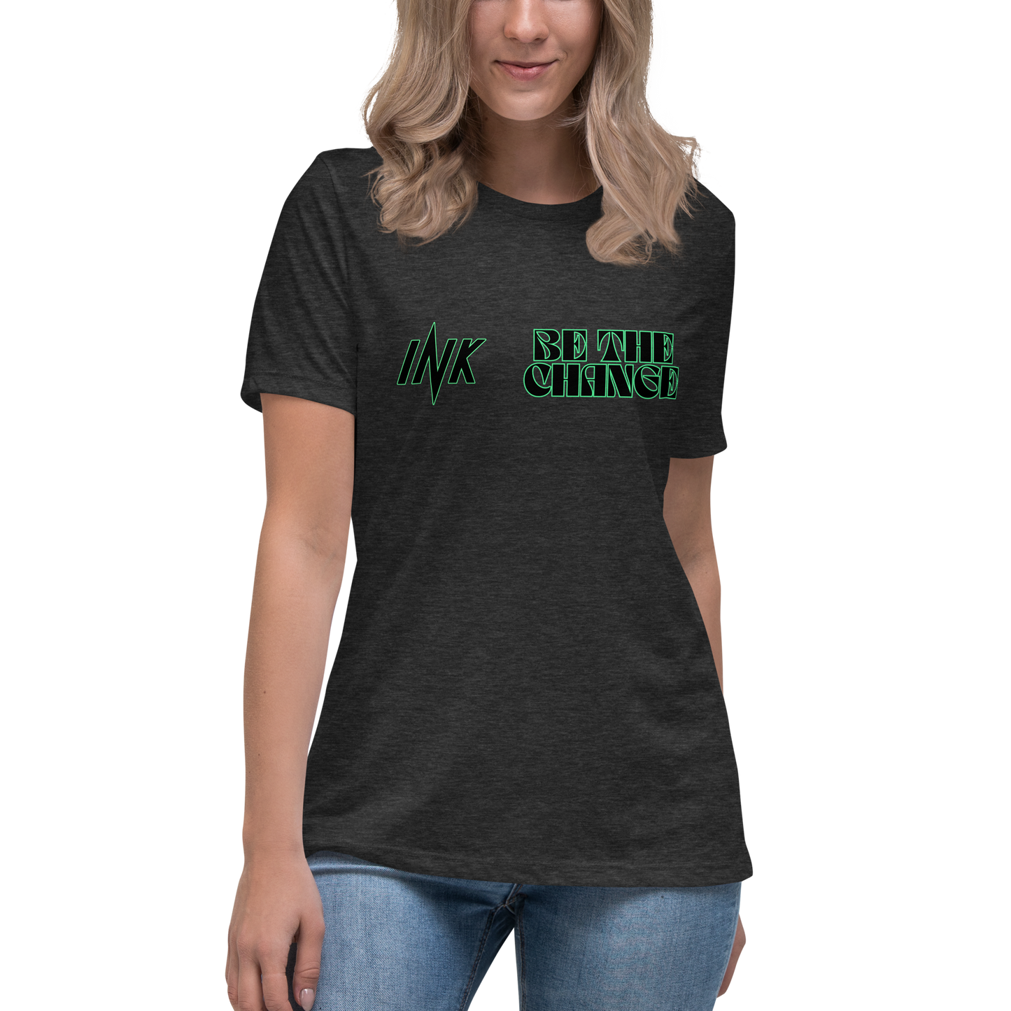 "Be The Change" Emblematic Premium Comfort Women's Relaxed Tee