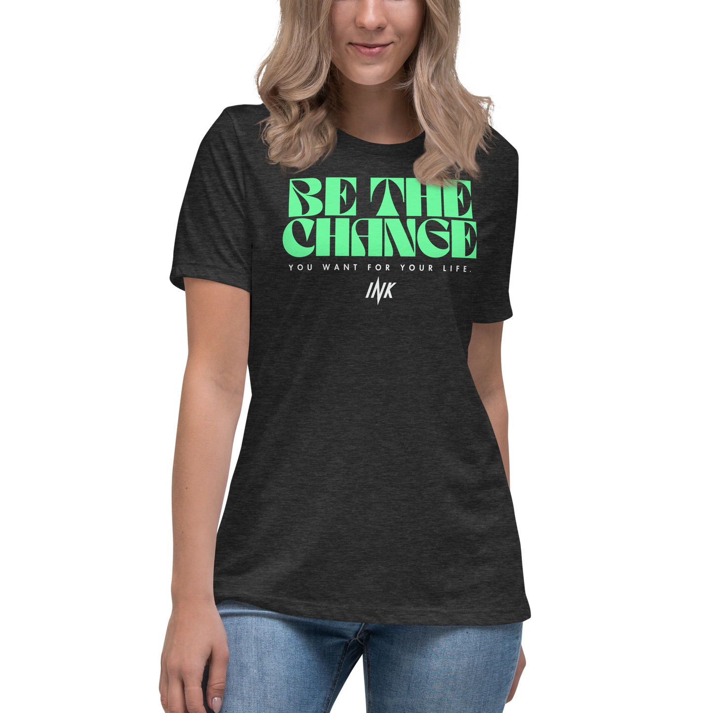 "Be The Change" Emblematic Premium Comfort Women's Relaxed Tee