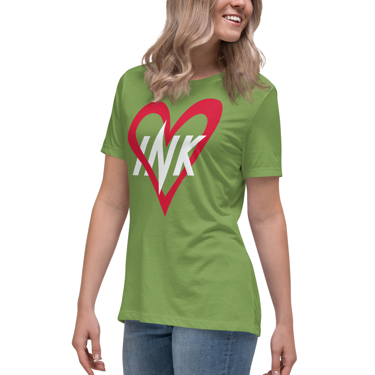 Premium Comfort Women's Relaxed Tee with "Ink Love" Iconic motif