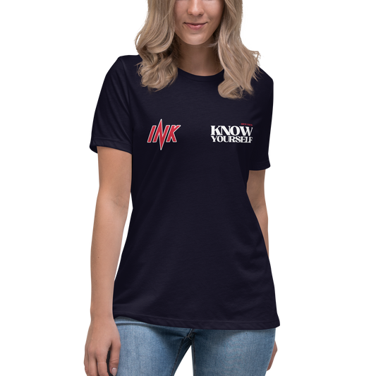 Premium Comfort Women's Relaxed Tee with "Know Yourself" design