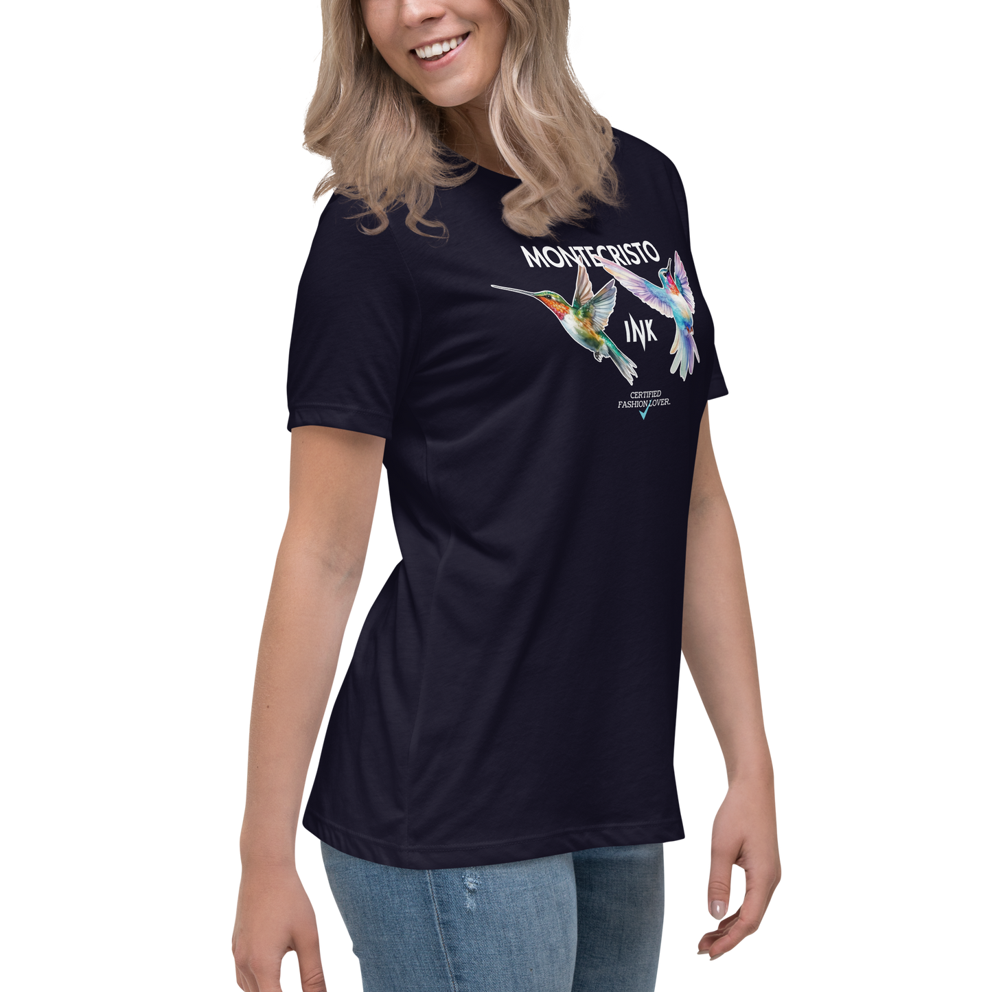 Premium Comfort Women's Relaxed Tee with "Certified Fashion Lover" motif