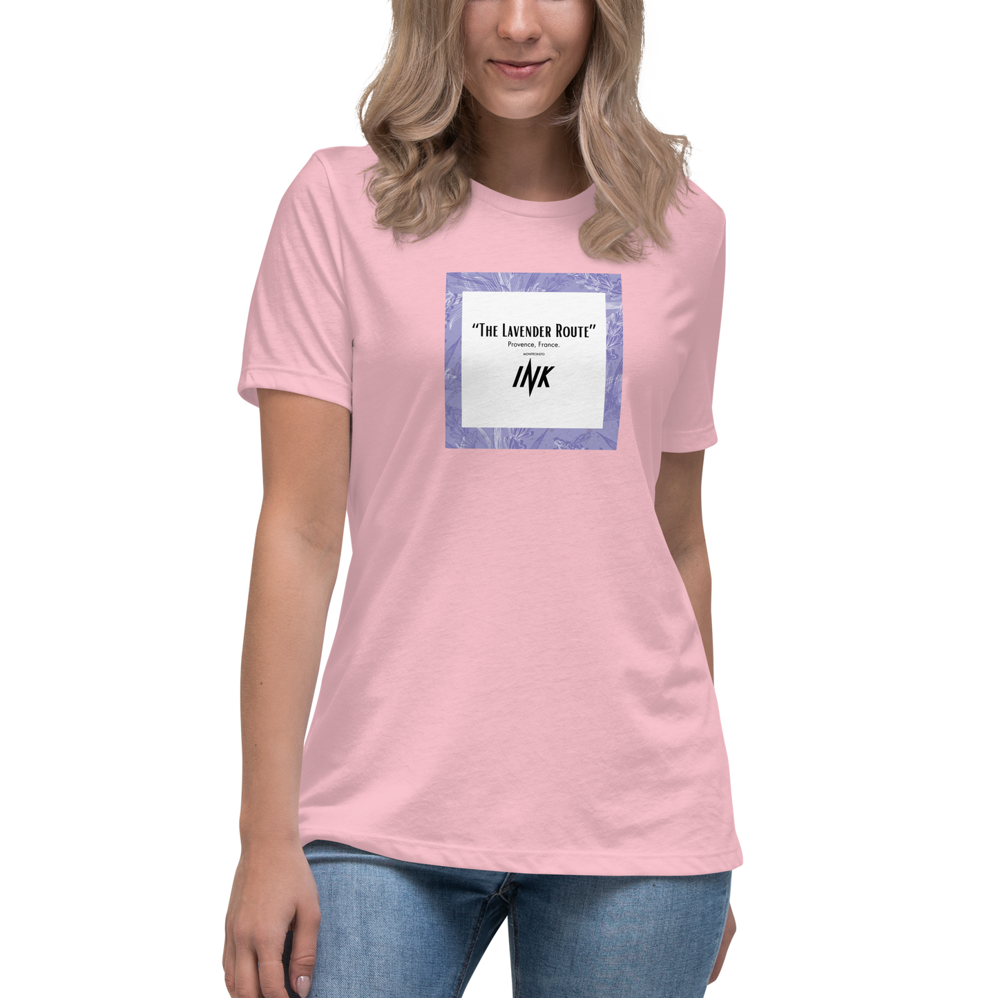 “The Lavender Route” motif Premium Comfort Women's Relaxed Tee